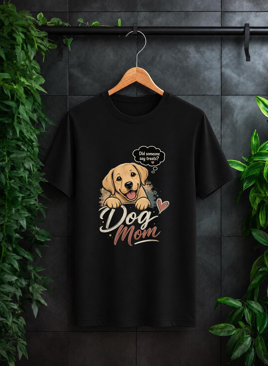 Did Someone Say Treats? Proud Dog Mom, Full-Time Treat Giver — Unisex Classic Fit Graphic Tee - 100% Bio-Washed Premium Cotton T-Shirt