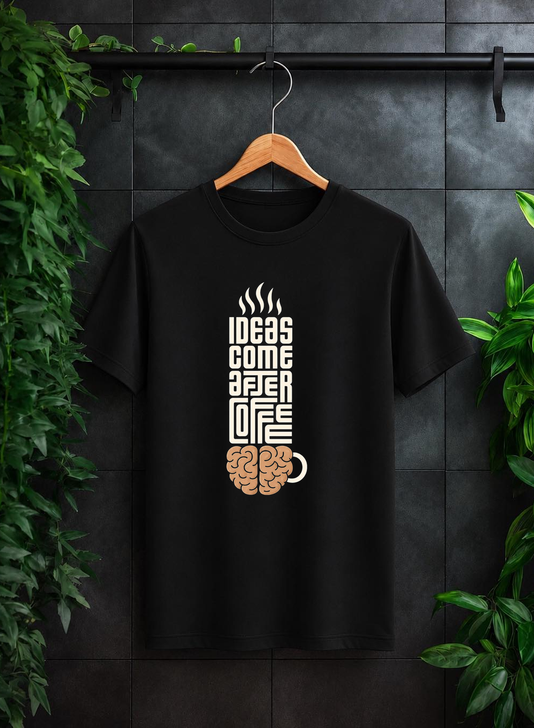Ideas Come After Coffee — Let Your Mind Create What Others Can’t Imagine — Unisex Classic Fit Graphic Tee - 100% Bio-Washed Premium Cotton T-Shirt