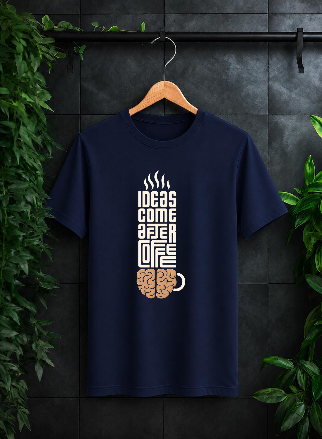Ideas Come After Coffee — Let Your Mind Create What Others Can’t Imagine — Unisex Classic Fit Graphic Tee - 100% Bio-Washed Premium Cotton T-Shirt