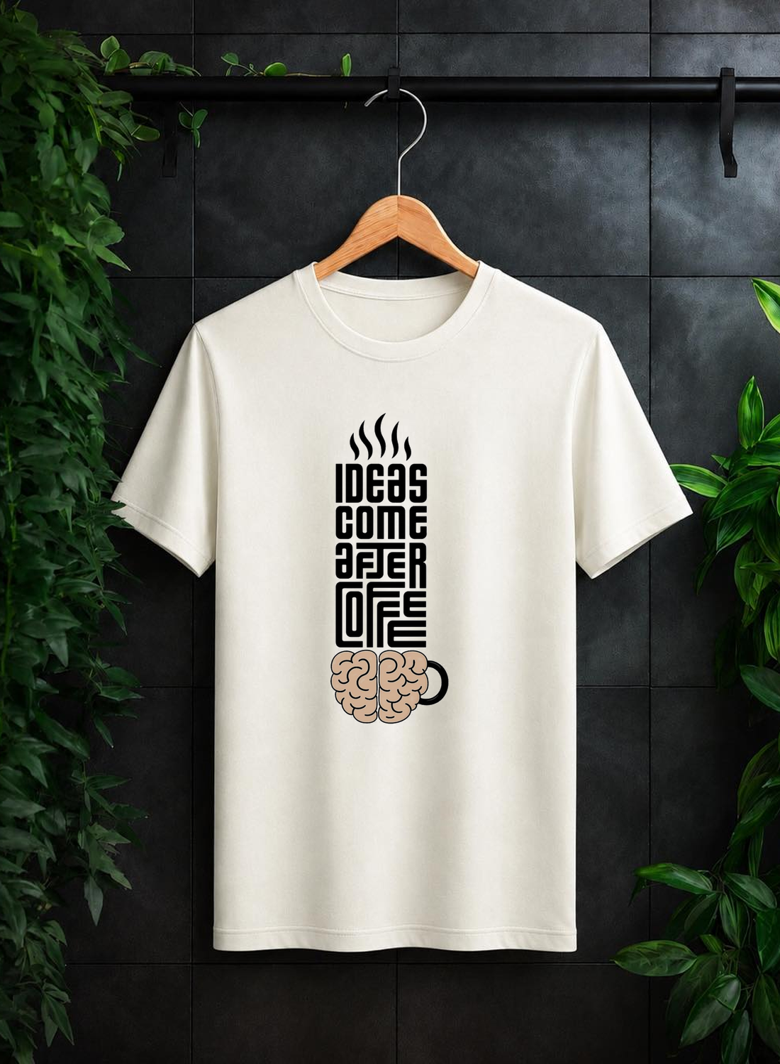 Ideas Come After Coffee — Let Your Mind Create What Others Can’t Imagine — Unisex Classic Fit Graphic Tee - 100% Bio-Washed Premium Cotton T-Shirt