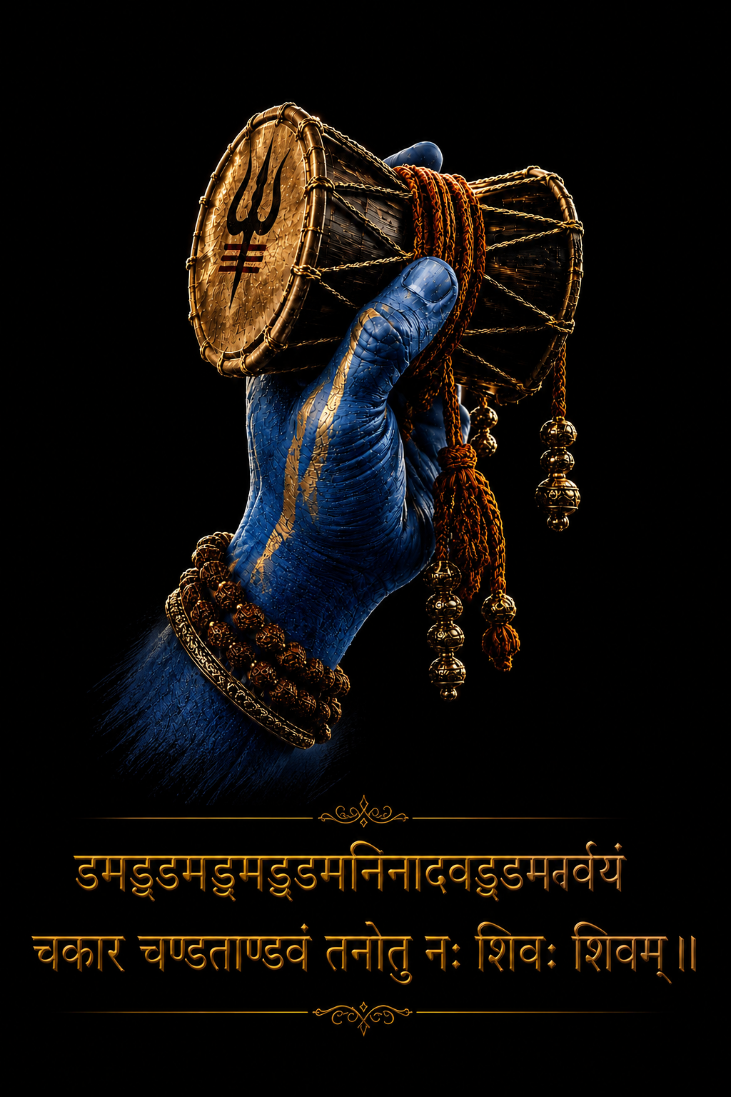 Damru Tandava – Divine Power & Shiva Blessings | Rhythm of Faith. Power of Shiva | Unisex Classic Fit Graphic Tee - 100% Bio-Washed Premium Cotton T-Shirt