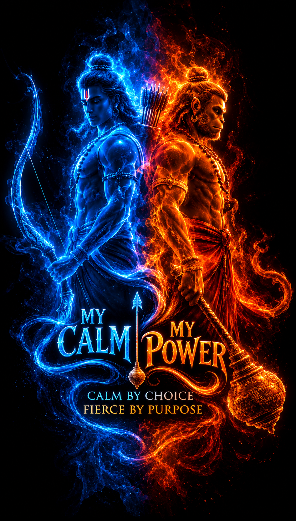 My Calm My Power – Divine Balance & Inner Strength - Unisex Oversize Fit - 100% Bio-washed Premium Cotton T-Shirt