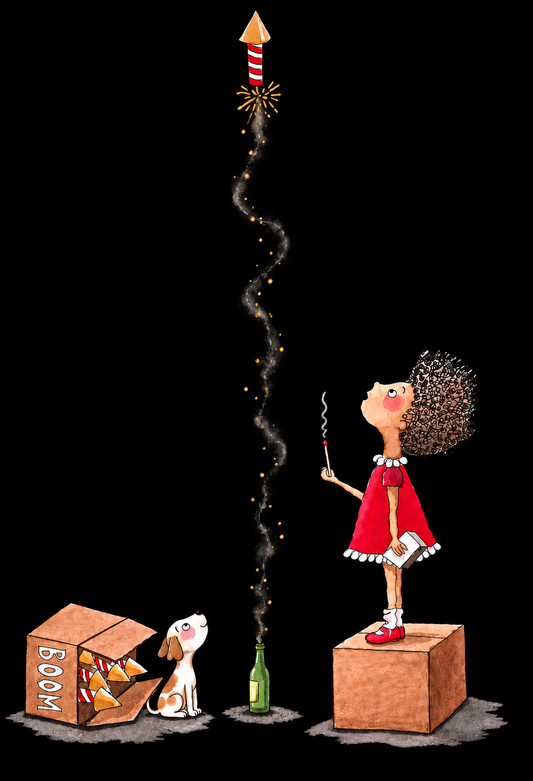 Festive Rocket Fun - Happy Diwali - Unisex Oversize Fit - 100% Bio-Washed Premium Cotton T-Shirt