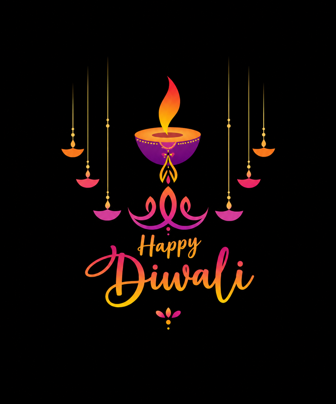 Radiant Diya Glow – Festive Diwali | Unisex Oversize Fit | 100% Bio-Washed Premium Cotton T-Shirt