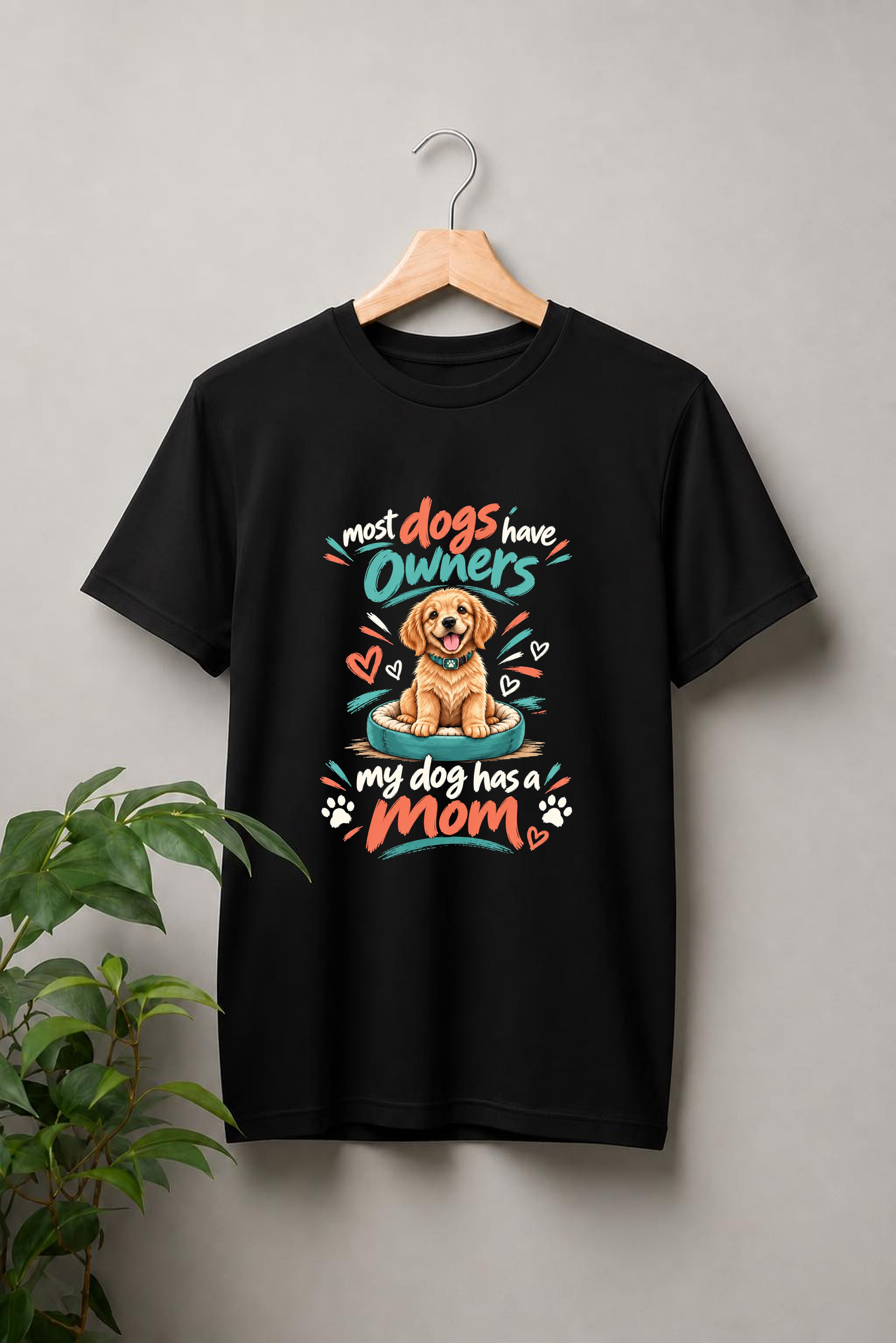 My Dog Has a Mom – Proud Dog Mom - Unisex Classic Fit - 100% Bio-washed Premium Cotton T-Shirt