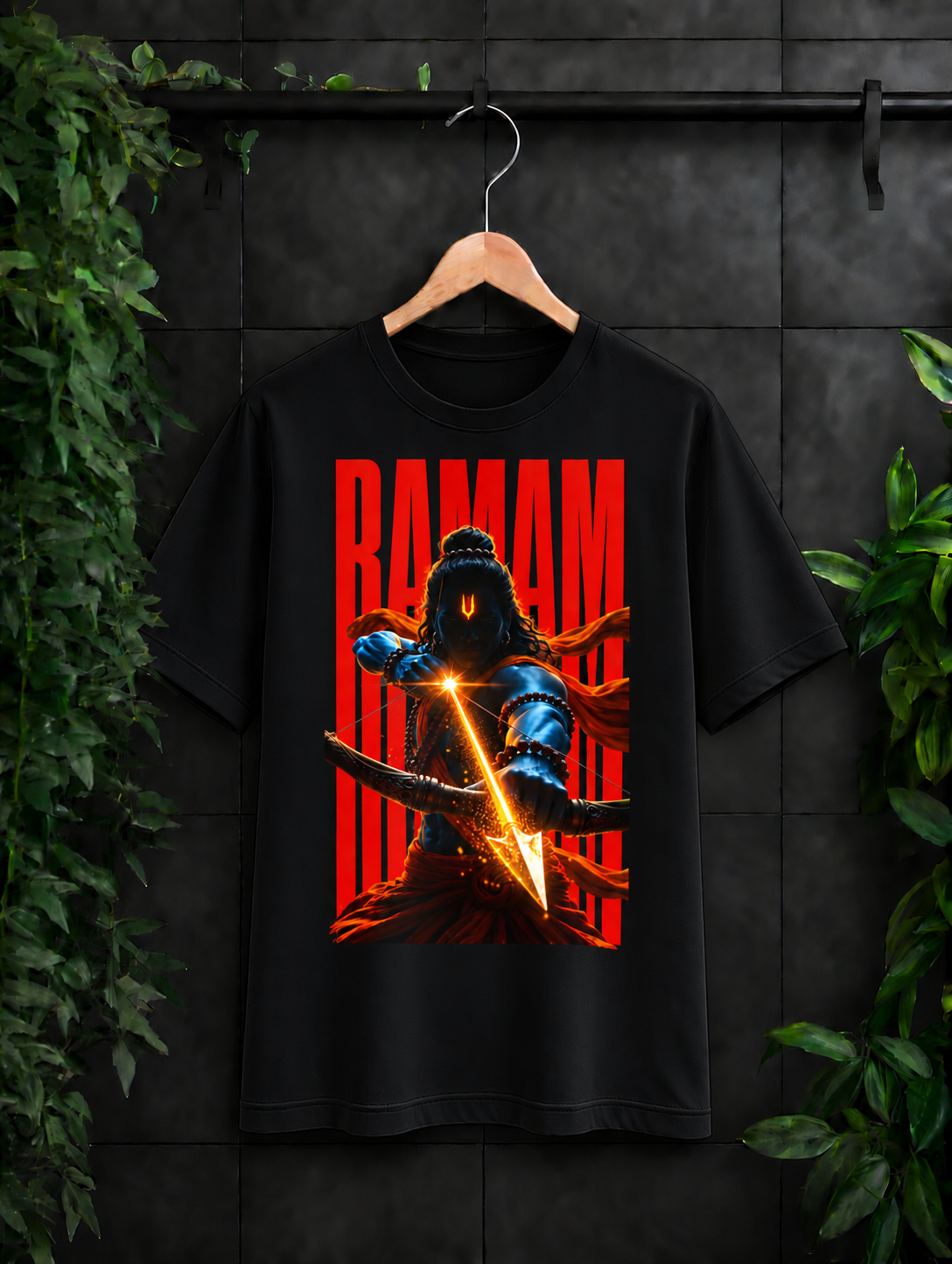 Ramam - जय श्री राम - धनुषधारी राम - Unisex Classic Fit - 100% Bio-washed Premium Cotton T-Shirt