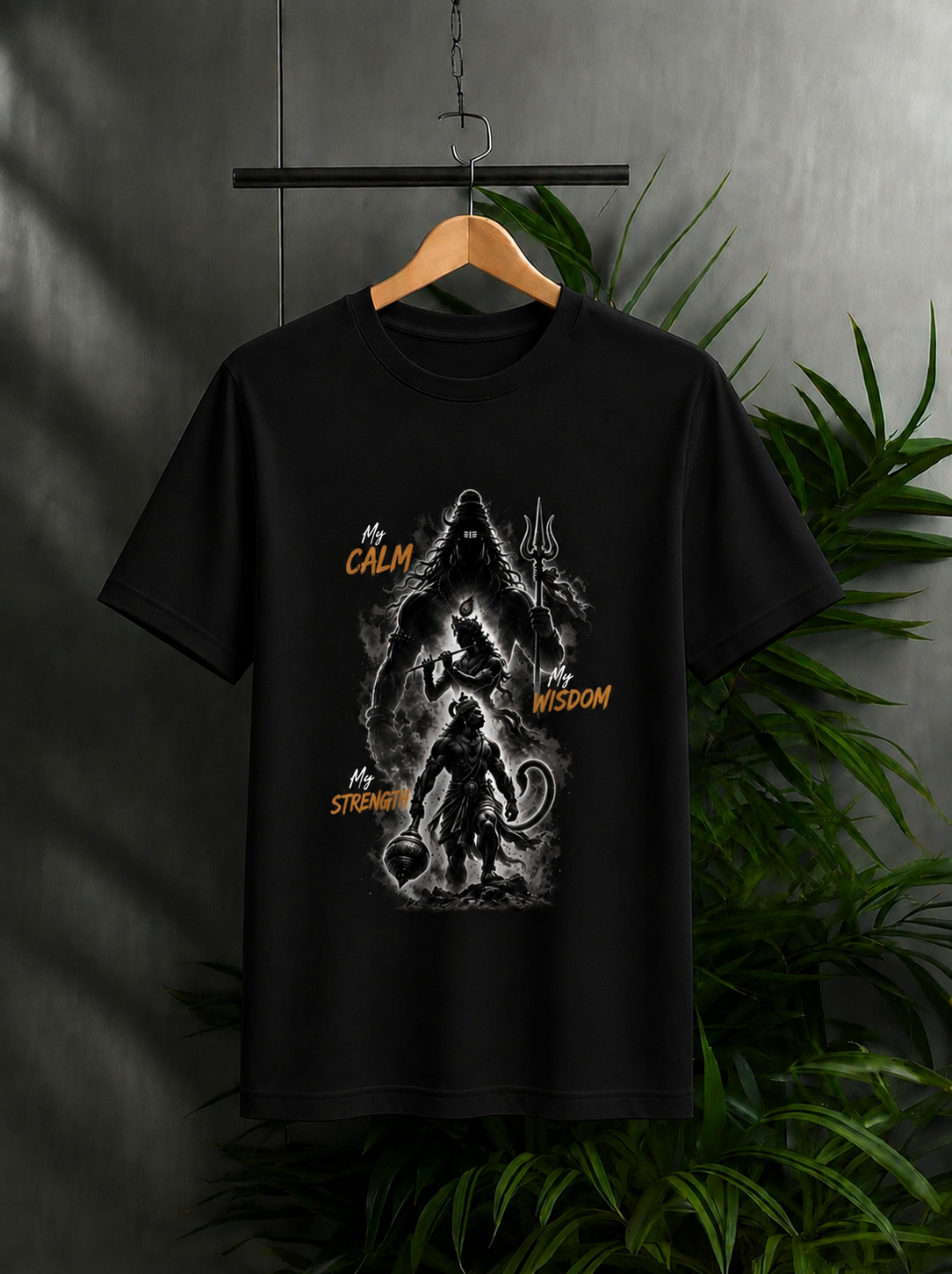 My Calm, My Wisdom, My Strength – Divine Trinity | Unisex Classic Fit Graphic Tee - 100% Bio Washed Premium Cotton T-Shirt