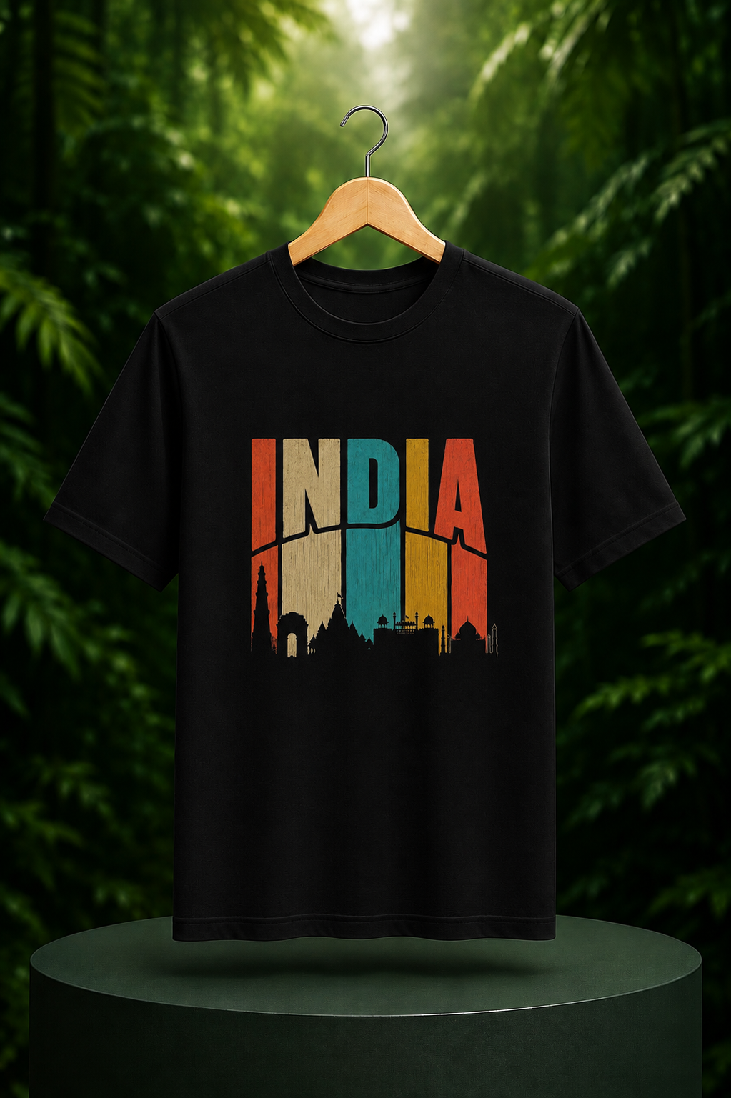 India Heritage – Iconic Indian Landmarks - Unisex Classic Fit Graphic Tee - 100% Bio Washed Premium Cotton T-Shirt