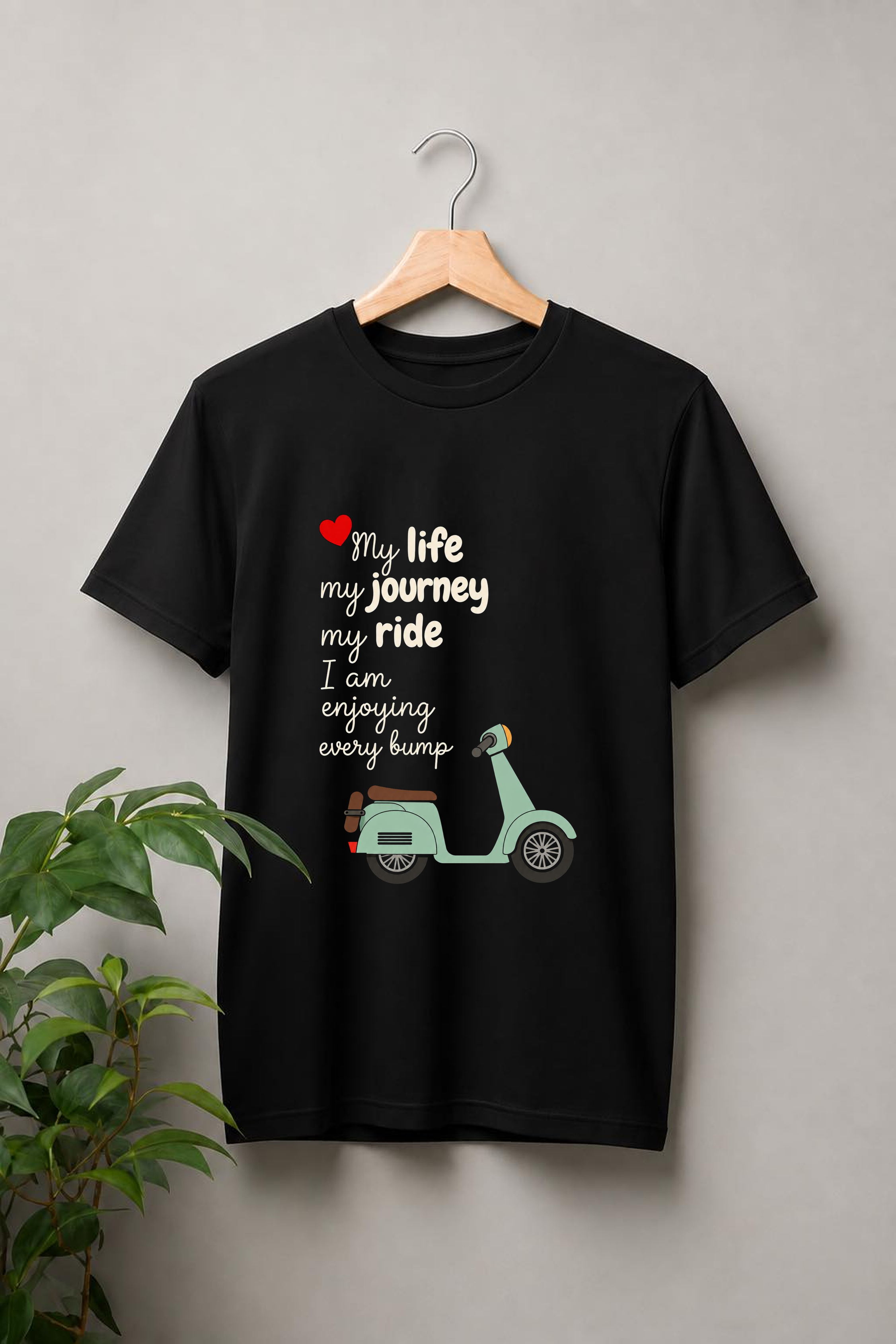 My Life, My Journey, My Ride — Scooter Lover - Unisex Classic Fit Graphic Tee - 100% Bio Washed Premium Cotton T-Shirt