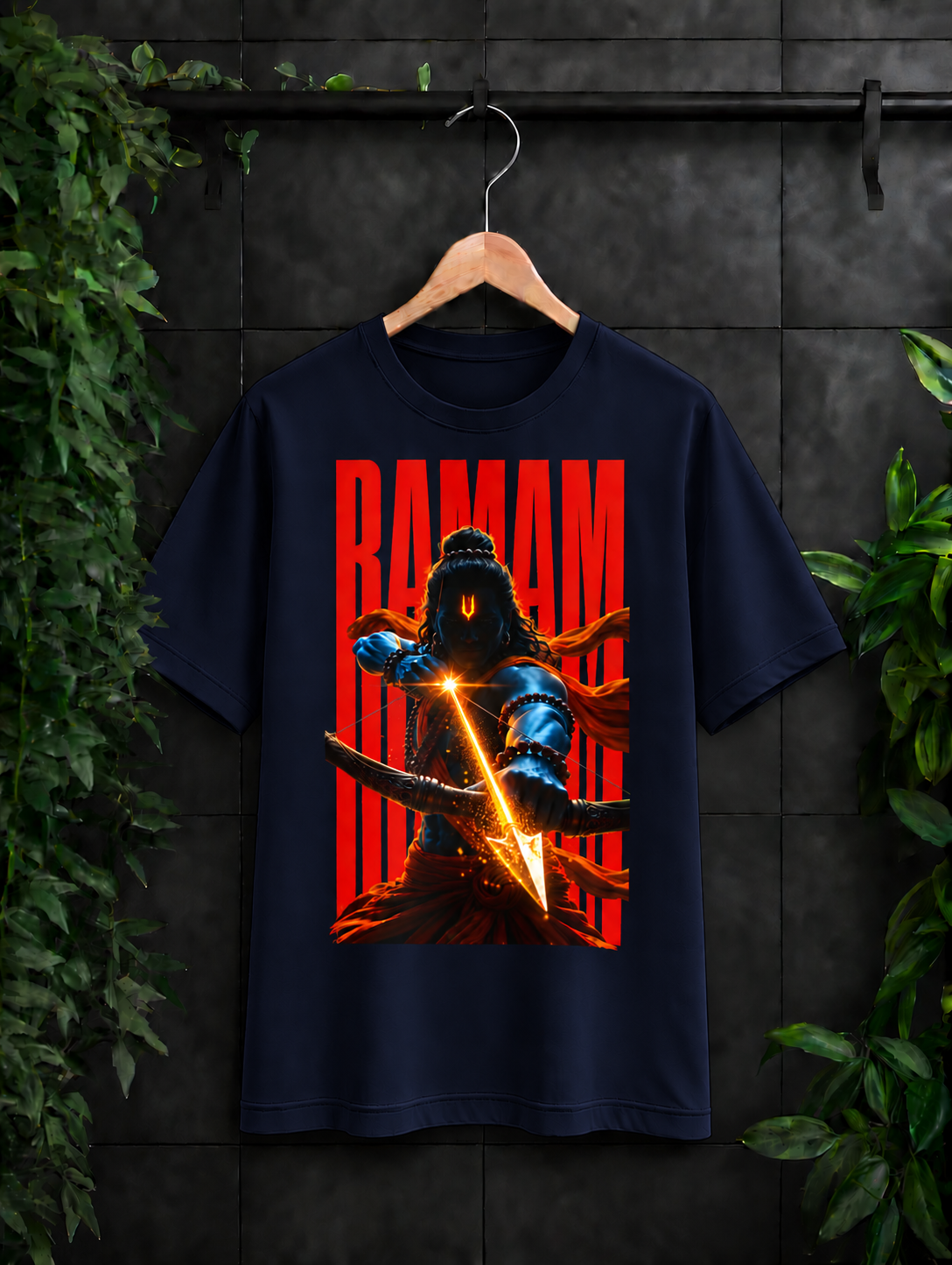 Ramam - जय श्री राम - धनुषधारी राम - Unisex Classic Fit - 100% Bio-washed Premium Cotton T-Shirt