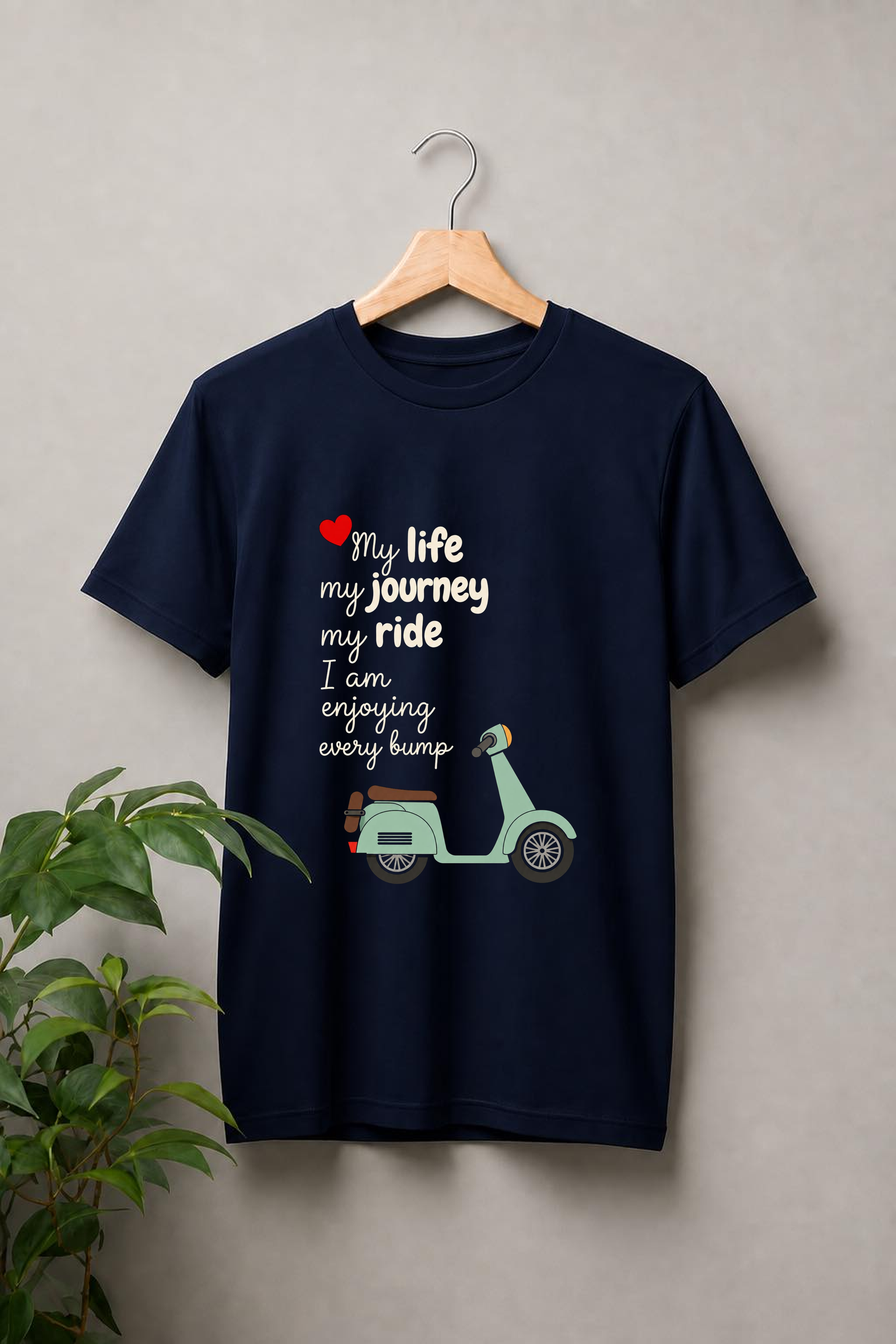 My Life, My Journey, My Ride — Scooter Lover - Unisex Classic Fit Graphic Tee - 100% Bio Washed Premium Cotton T-Shirt