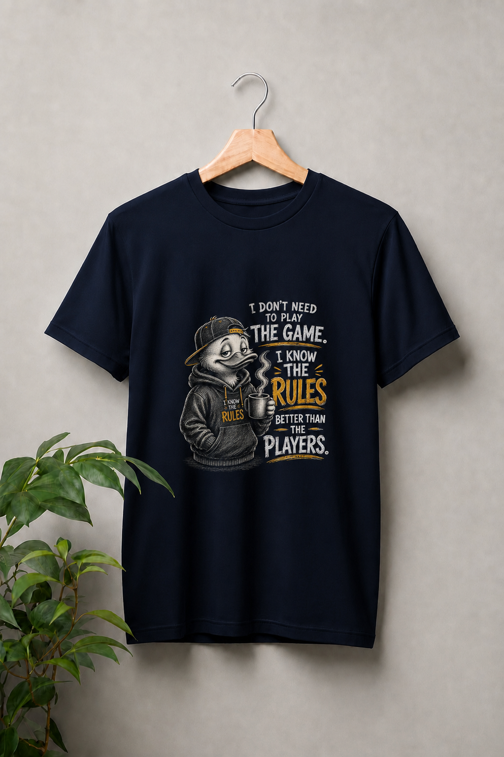 I Know the Rules – Streetwise Duck - Unisex Classic Fit Graphic Tee - 100% Bio Washed Premium Cotton T-Shirt