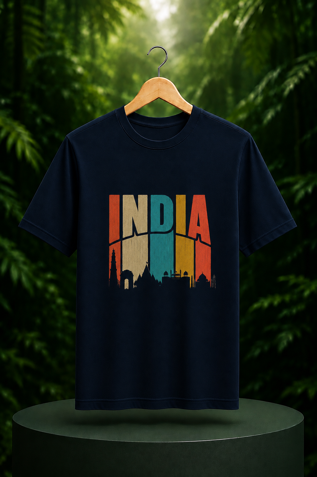 India Heritage – Iconic Indian Landmarks - Unisex Classic Fit Graphic Tee - 100% Bio Washed Premium Cotton T-Shirt