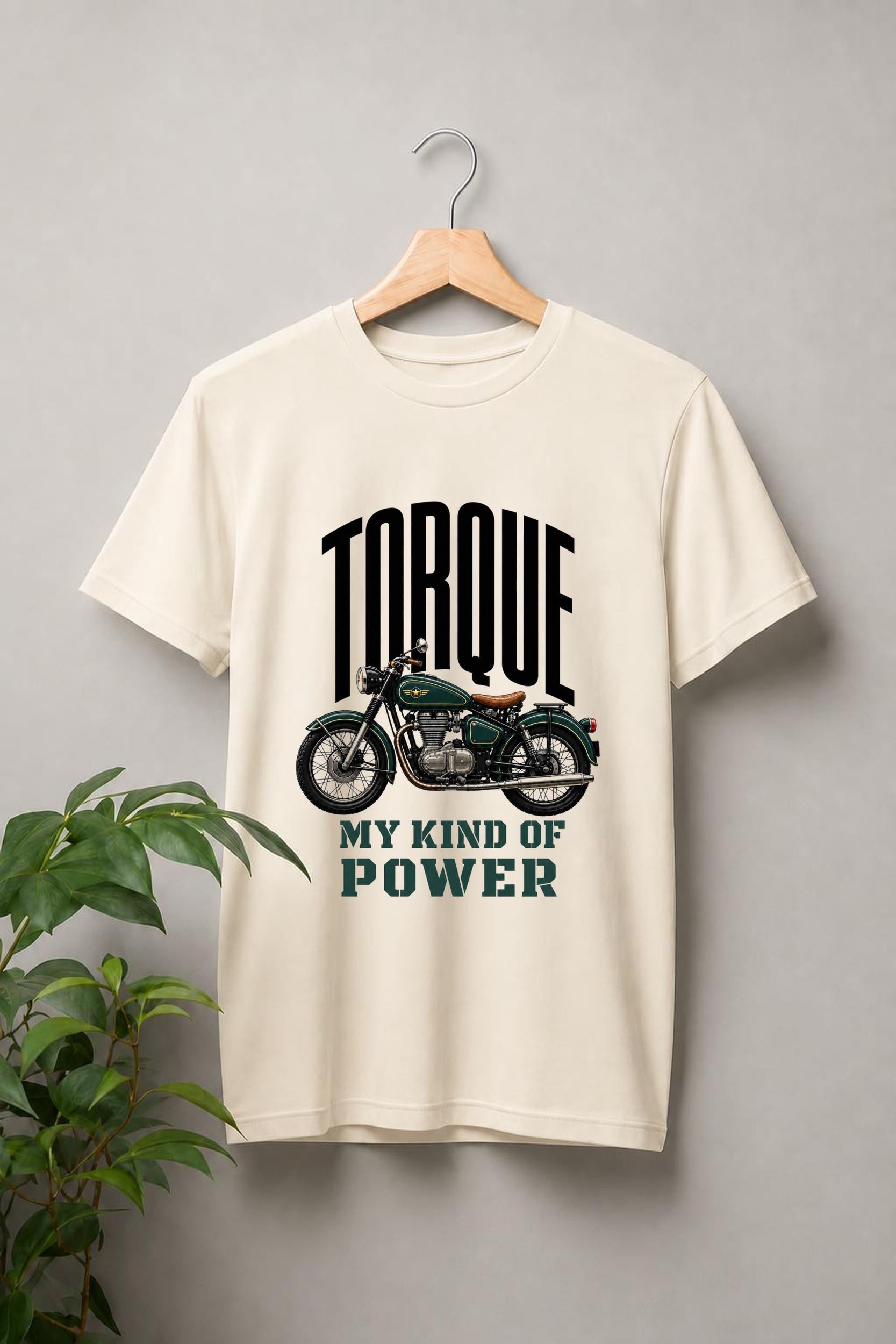 TORQUE - My Kind of Power - Ride With Attitude For Bike Lovers - Unisex Classic Fit Graphic Tee - 100% Bio-Washed Premium Cotton T-Shirt