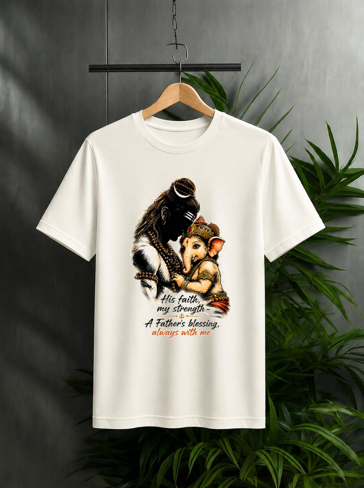 His Faith, My Strength – A Father’s Blessing, Always With Me | Unisex Classic Fit Graphic Tee – 100% Bio-Washed Premium Cotton T-Shirt