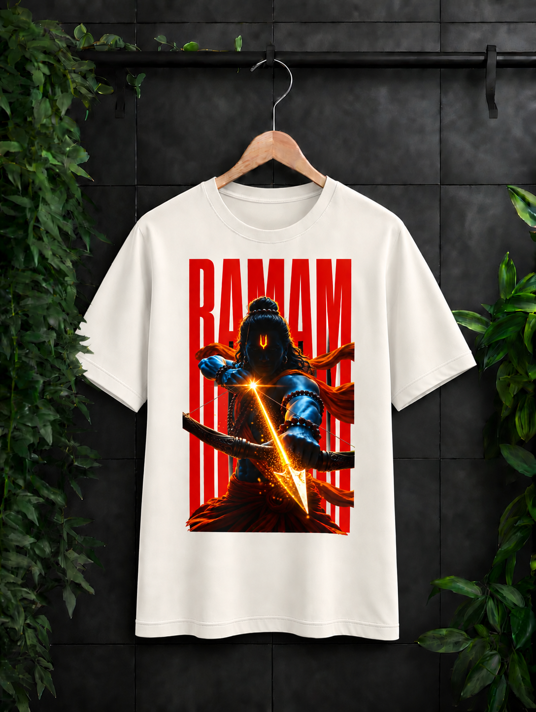 Ramam - जय श्री राम - धनुषधारी राम - Unisex Classic Fit - 100% Bio-washed Premium Cotton T-Shirt