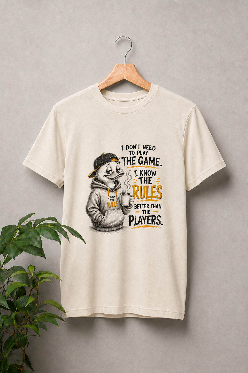 I Know the Rules – Streetwise Duck - Unisex Classic Fit Graphic Tee - 100% Bio Washed Premium Cotton T-Shirt