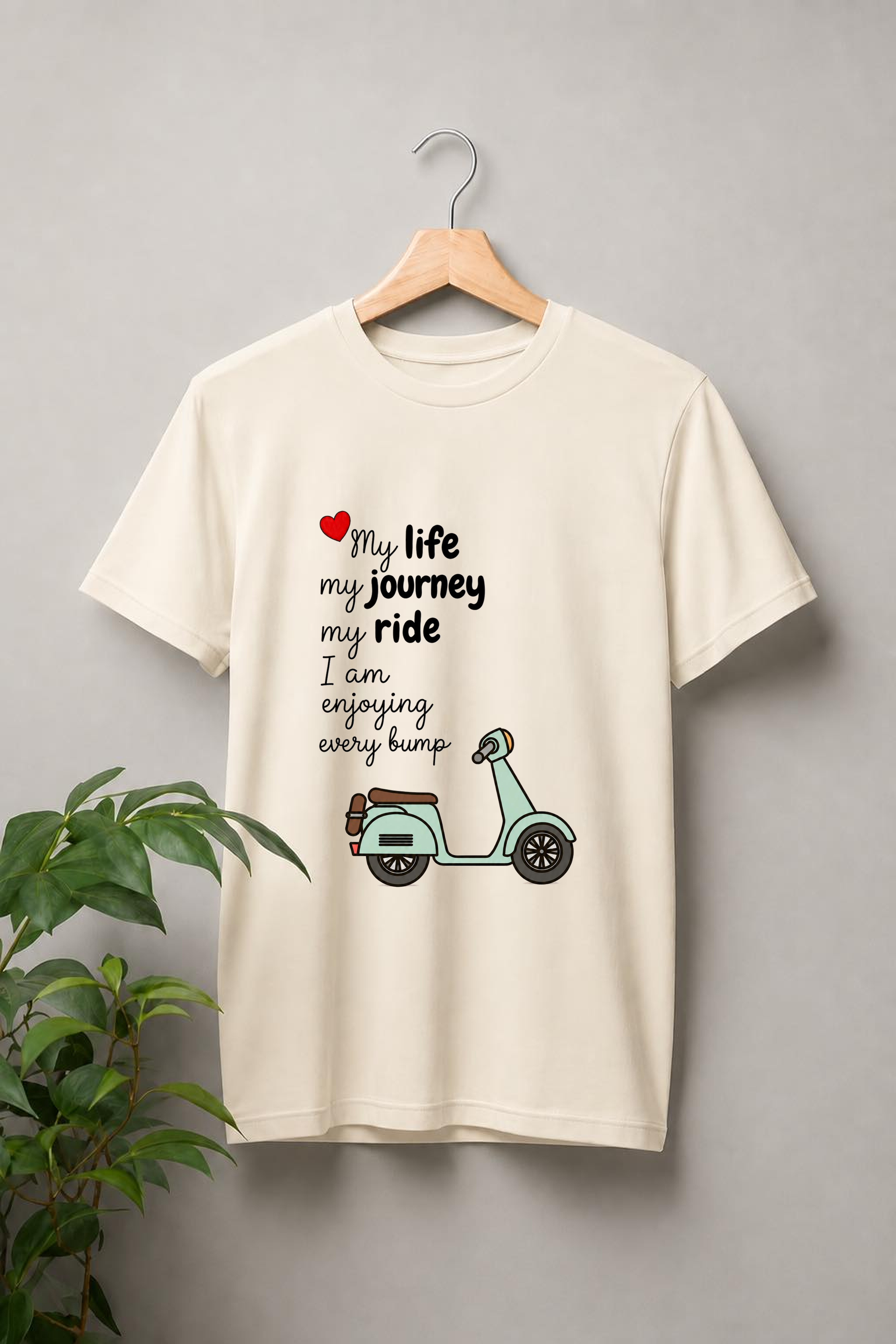 My Life, My Journey, My Ride — Scooter Lover - Unisex Classic Fit Graphic Tee - 100% Bio Washed Premium Cotton T-Shirt