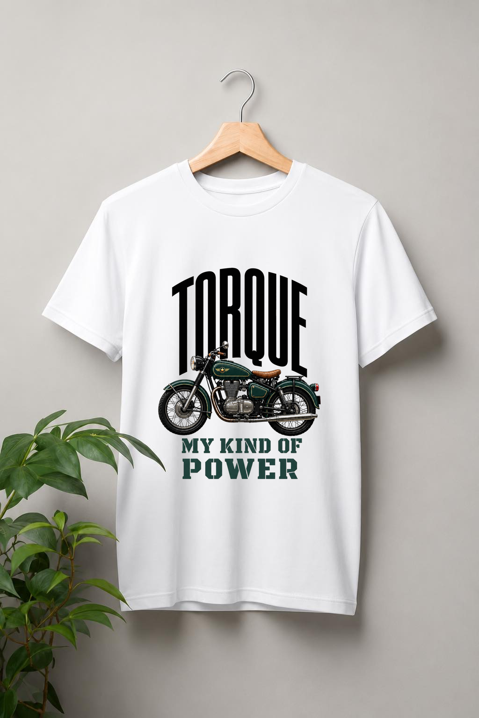 TORQUE - My Kind of Power - Ride With Attitude For Bike Lovers - Unisex Classic Fit Graphic Tee - 100% Bio-Washed Premium Cotton T-Shirt