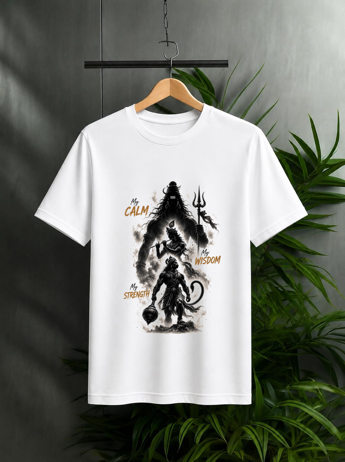My Calm, My Wisdom, My Strength – Divine Trinity | Unisex Classic Fit Graphic Tee - 100% Bio Washed Premium Cotton T-Shirt