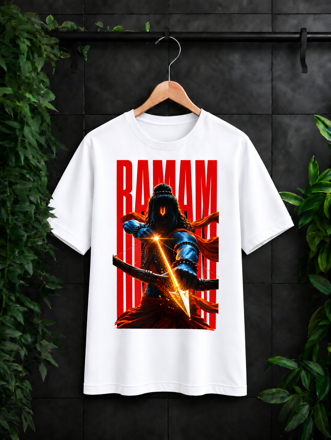 Ramam - जय श्री राम - धनुषधारी राम - Unisex Classic Fit - 100% Bio-washed Premium Cotton T-Shirt