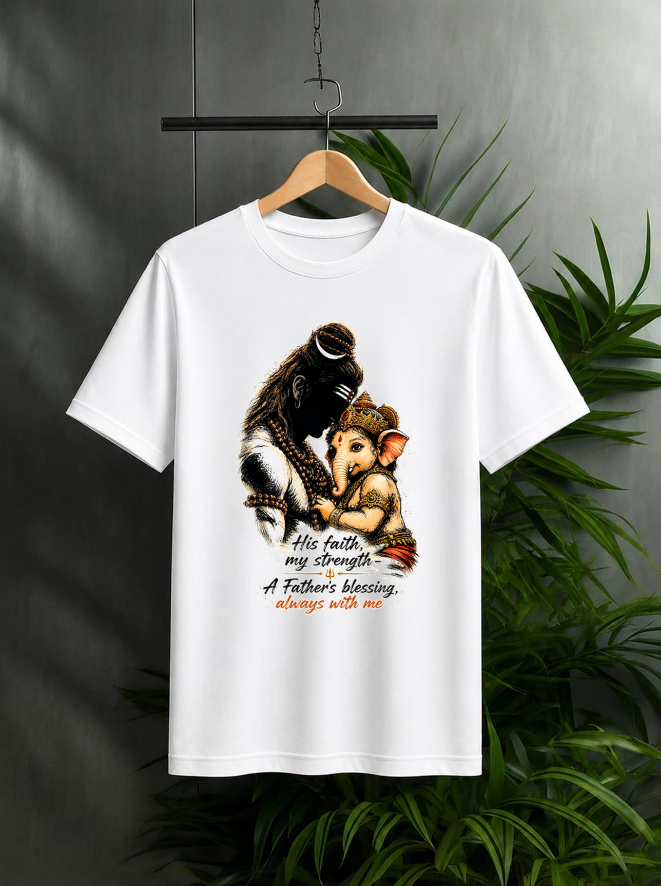 His Faith, My Strength – A Father’s Blessing, Always With Me | Unisex Classic Fit Graphic Tee – 100% Bio-Washed Premium Cotton T-Shirt