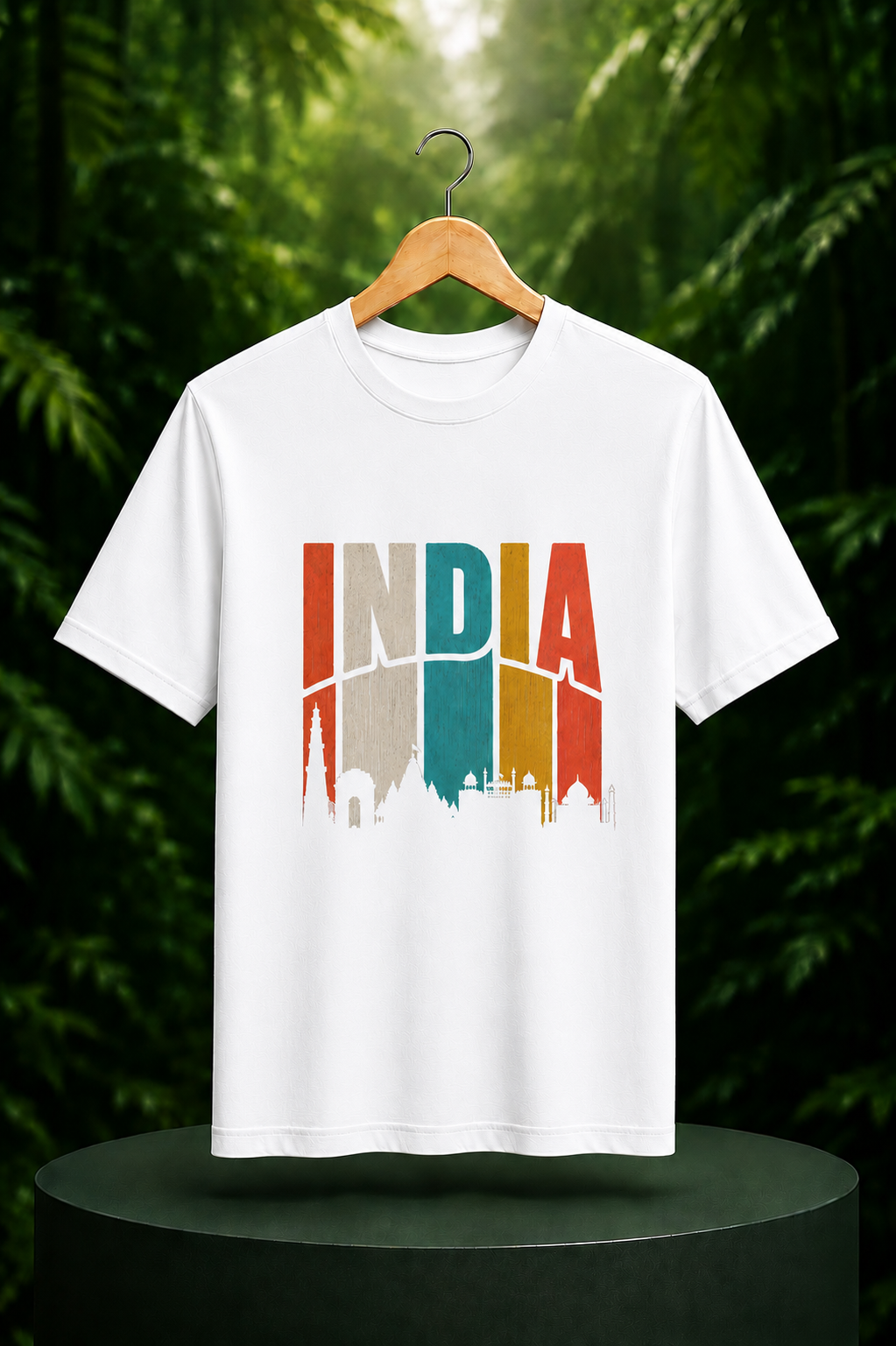 India Heritage – Iconic Indian Landmarks - Unisex Classic Fit Graphic Tee - 100% Bio Washed Premium Cotton T-Shirt