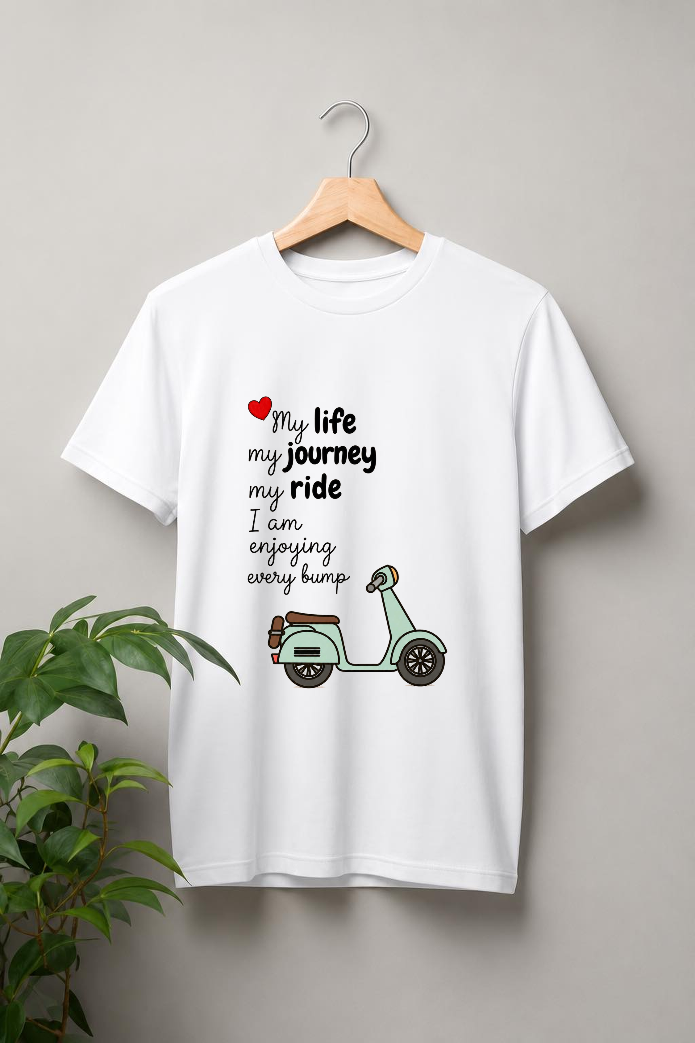 My Life, My Journey, My Ride — Scooter Lover - Unisex Classic Fit Graphic Tee - 100% Bio Washed Premium Cotton T-Shirt