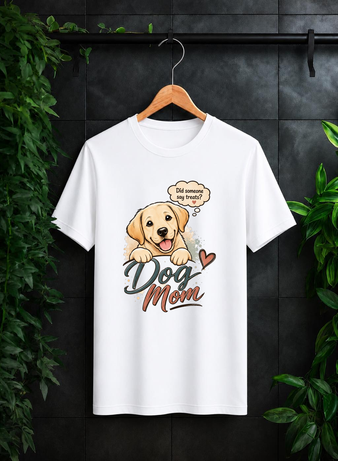 Did Someone Say Treats? Proud Dog Mom, Full-Time Treat Giver — Unisex Classic Fit Graphic Tee - 100% Bio-Washed Premium Cotton T-Shirt