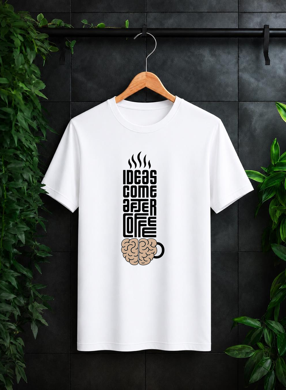 Ideas Come After Coffee — Let Your Mind Create What Others Can’t Imagine — Unisex Classic Fit Graphic Tee - 100% Bio-Washed Premium Cotton T-Shirt